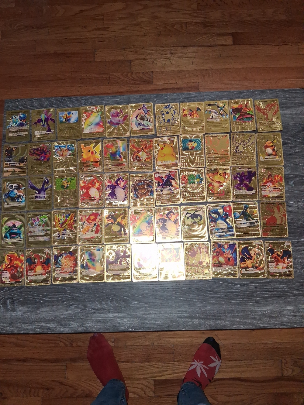 Gold Holographic Trading Card Collection - Assorted Colors